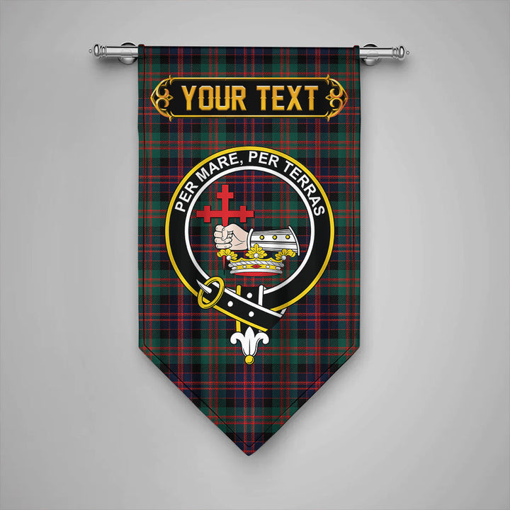 Scottish MacDonald (Donald) Modern Clan Crest Tartan Gonfalon Custom Personalized Tartan Plaid