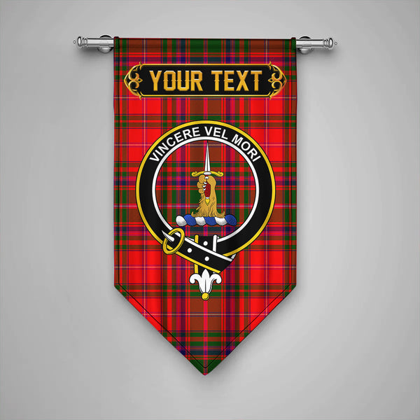 Scottish MacDowall Clan Crest Tartan Gonfalon Custom Personalized Tartan Plaid