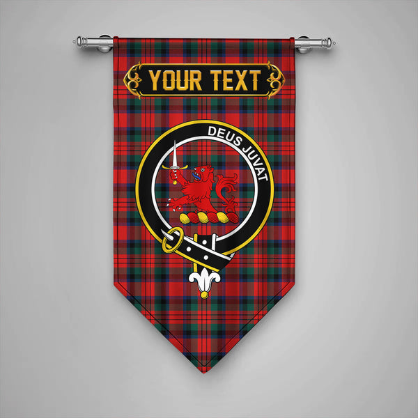 Scottish MacDuff Modern Clan Crest Tartan Gonfalon Custom Personalized Tartan Plaid