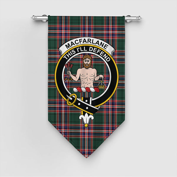Scottish MacFarlane Hunting Modern Clan Tartan Gonfalon Tartan Plaid