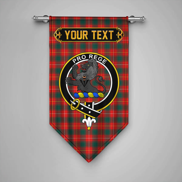 Scottish MacFie (MacPhee) Modern Clan Crest Tartan Gonfalon Custom Personalized Tartan Plaid