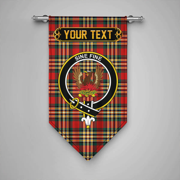Scottish MacGill Modern Clan Crest Tartan Gonfalon Custom Personalized Tartan Plaid