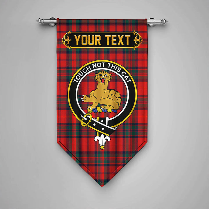 Scottish MacGillivray Modern Clan Crest Tartan Gonfalon Custom Personalized Tartan Plaid