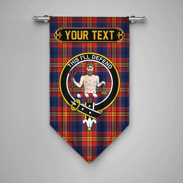 Scottish MacGurk Modern Clan Crest Tartan Gonfalon Custom Personalized Tartan Plaid