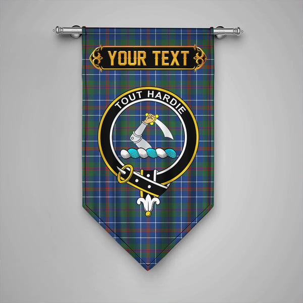 Scottish MacHardy Modern Clan Crest Tartan Gonfalon Custom Personalized Tartan Plaid