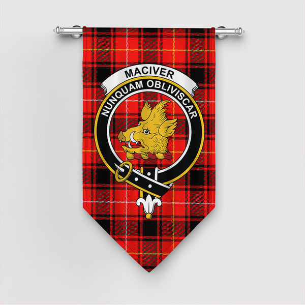 Scottish MacIver Modern Clan Tartan Gonfalon Tartan Plaid