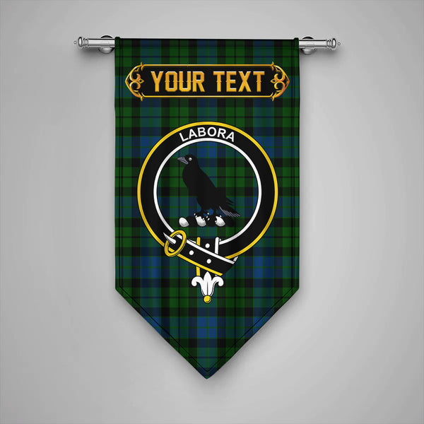 Scottish MacKie Clan Crest Tartan Gonfalon Custom Personalized Tartan Plaid