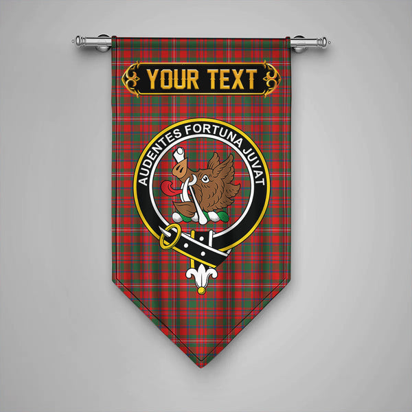 Scottish MacKinnon Modern Clan Crest Tartan Gonfalon Custom Personalized Tartan Plaid