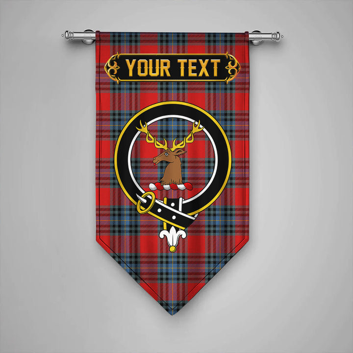 Scottish MacLeay Modern Clan Crest Tartan Gonfalon Custom Personalized Tartan Plaid