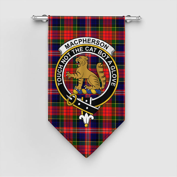 Scottish MacPherson Modern Clan Tartan Gonfalon Tartan Plaid