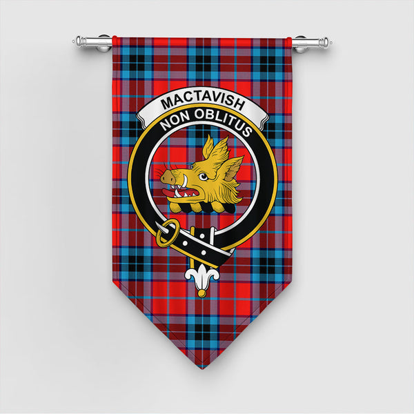 Scottish MacTavish Modern Clan Tartan Gonfalon Tartan Plaid