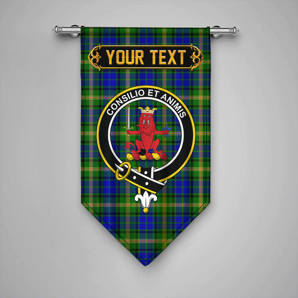 Scottish Maitland Clan Crest Tartan Gonfalon Custom Personalized Tartan Plaid