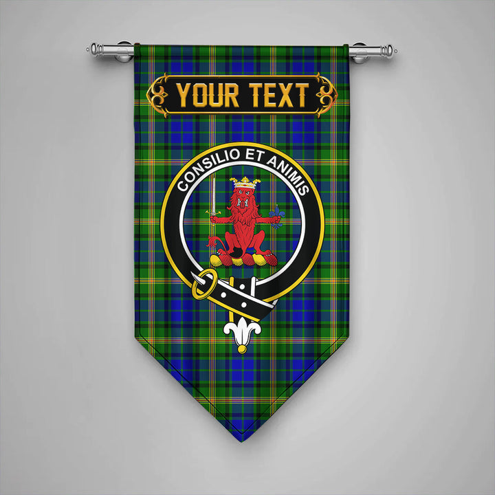 Scottish Maitland Clan Crest Tartan Gonfalon Custom Personalized Tartan Plaid