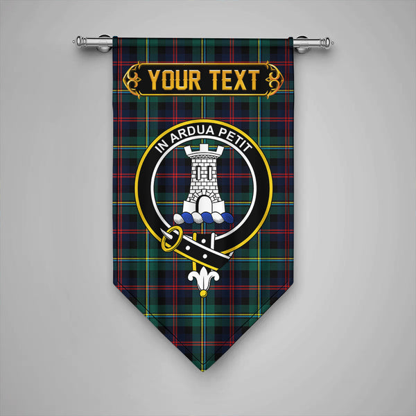 Scottish Malcolm Modern Clan Crest Tartan Gonfalon Custom Personalized Tartan Plaid