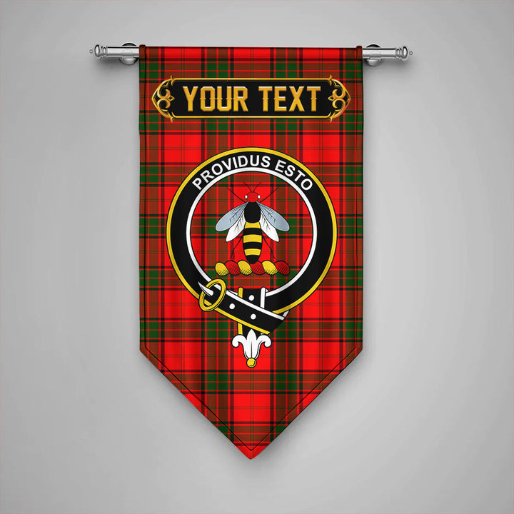 Scottish Maxtone Clan Crest Tartan Gonfalon Custom Personalized Tartan Plaid