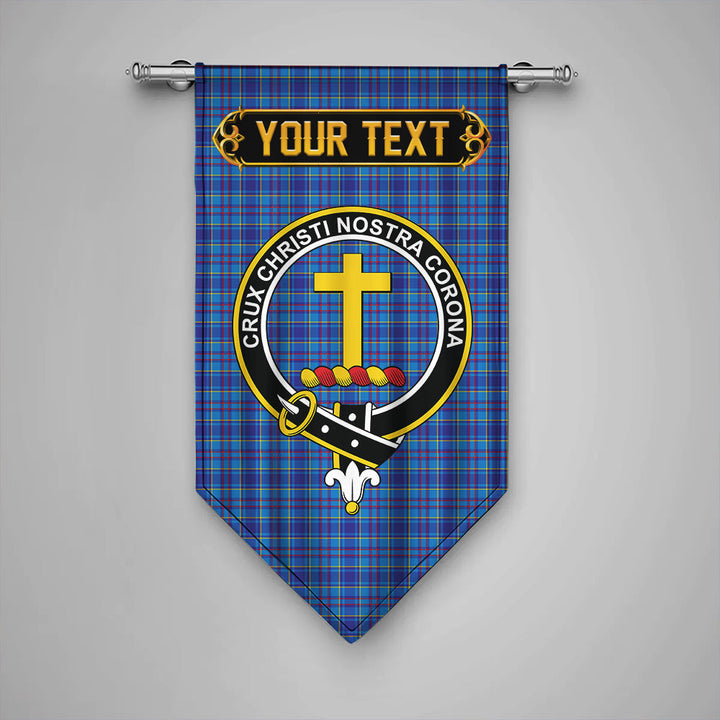 Scottish Mercer Modern Clan Crest Tartan Gonfalon Custom Personalized Tartan Plaid
