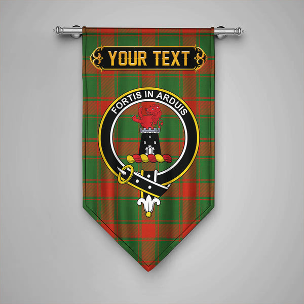 Scottish Middleton Modern Clan Crest Tartan Gonfalon Custom Personalized Tartan Plaid