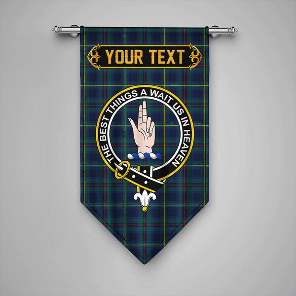 Scottish Miller Modern Clan Crest Tartan Gonfalon Custom Personalized Tartan Plaid