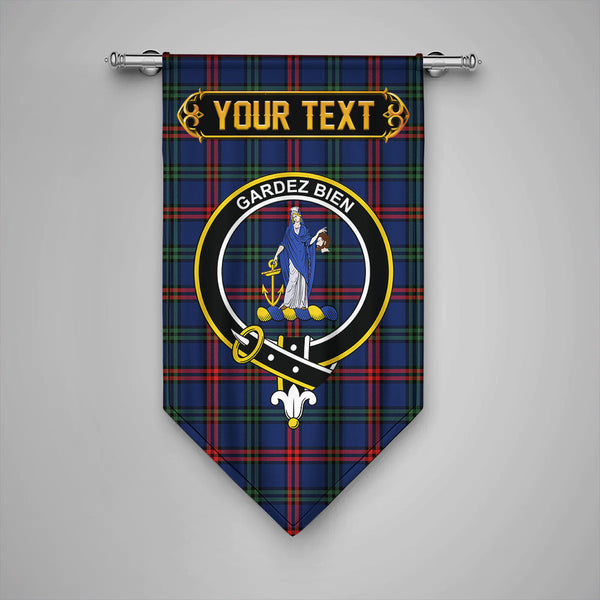 Scottish Montgomery Modern Clan Crest Tartan Gonfalon Custom Personalized Tartan Plaid