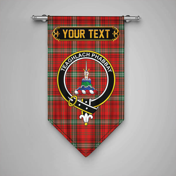 Scottish Morrison Modern Clan Crest Tartan Gonfalon Custom Personalized Tartan Plaid