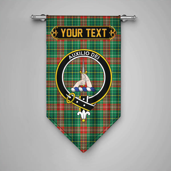 Scottish Muirhead Modern Clan Crest Tartan Gonfalon Custom Personalized Tartan Plaid