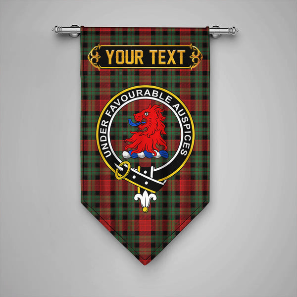 Scottish Murdoch Modern Clan Crest Tartan Gonfalon Custom Personalized Tartan Plaid