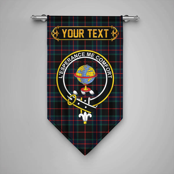 Scottish Nairn Modern Clan Crest Tartan Gonfalon Custom Personalized Tartan Plaid