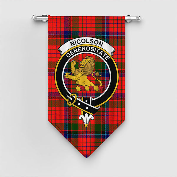 Scottish Nicolson Modern Clan Tartan Gonfalon Tartan Plaid