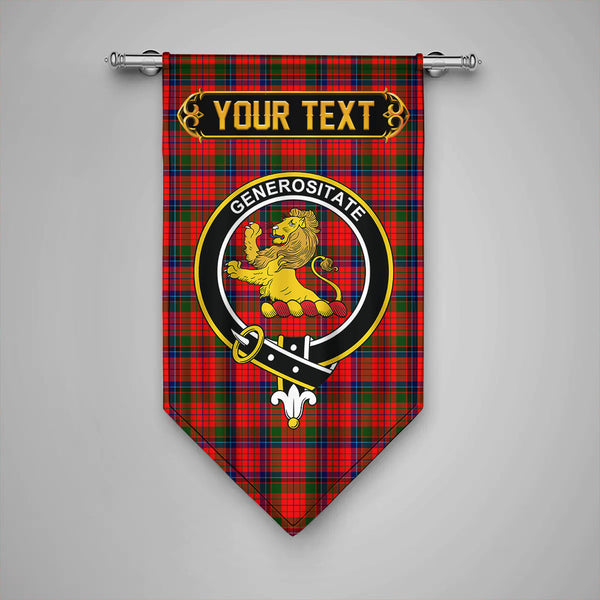 Scottish Nicolson Modern Clan Crest Tartan Gonfalon Custom Personalized Tartan Plaid