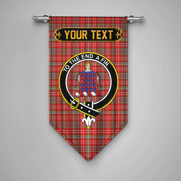 Scottish Ogilvie Modern Clan Crest Tartan Gonfalon Custom Personalized Tartan Plaid