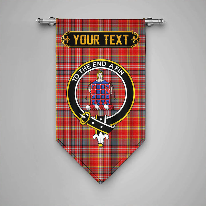Scottish Ogilvie Modern Clan Crest Tartan Gonfalon Custom Personalized Tartan Plaid
