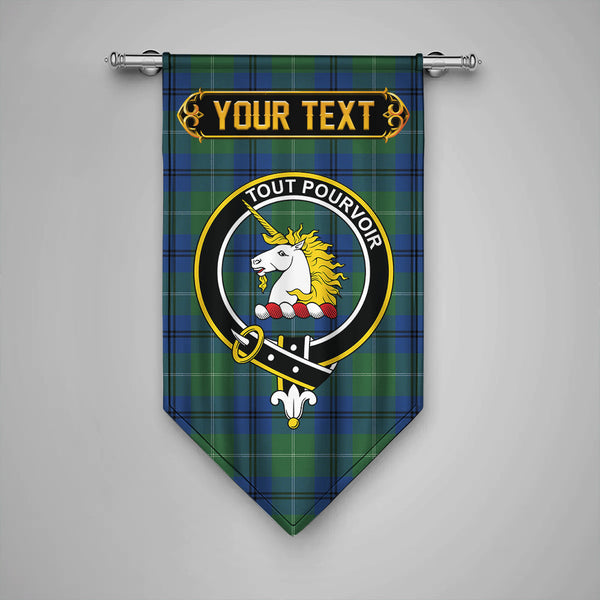 Scottish Oliphant Modern Clan Crest Tartan Gonfalon Custom Personalized Tartan Plaid