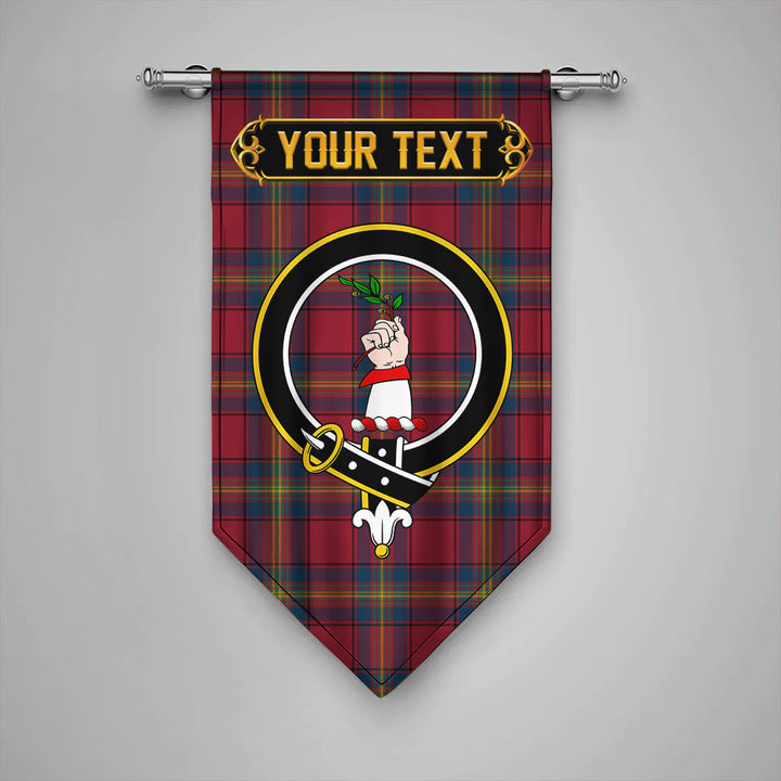 Scottish Oliver Modern Clan Crest Tartan Gonfalon Custom Personalized Tartan Plaid