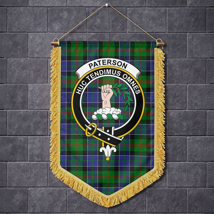 Scottish Paterson Clan Badge Tartan Wall Hanging Banner | Tartanplaid ...