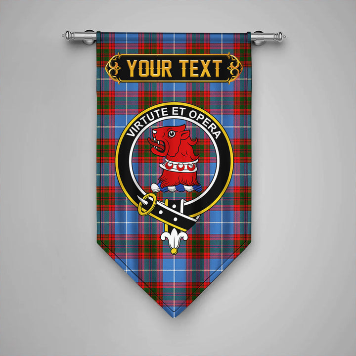 Scottish Pentland Clan Crest Tartan Gonfalon Custom Personalized Tartan Plaid