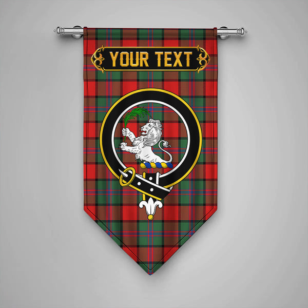 Scottish Plummer Modern Clan Crest Tartan Gonfalon Custom Personalized Tartan Plaid