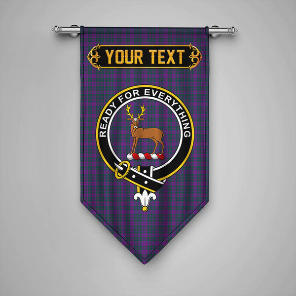 Scottish Rae Modern Clan Crest Tartan Gonfalon Custom Personalized Tartan Plaid