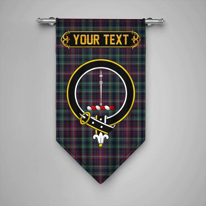 Scottish Rankin Modern Clan Crest Tartan Gonfalon Custom Personalized Tartan Plaid