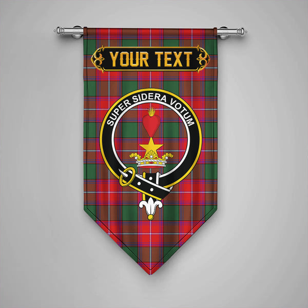 Scottish Rattray Modern Clan Crest Tartan Gonfalon Custom Personalized Tartan Plaid