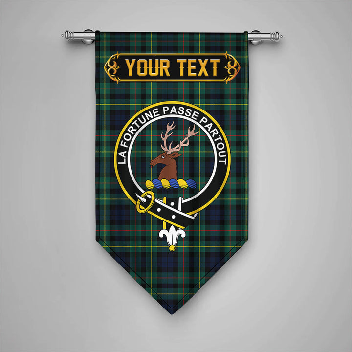 Scottish Rollo Modern Clan Crest Tartan Gonfalon Custom Personalized Tartan Plaid