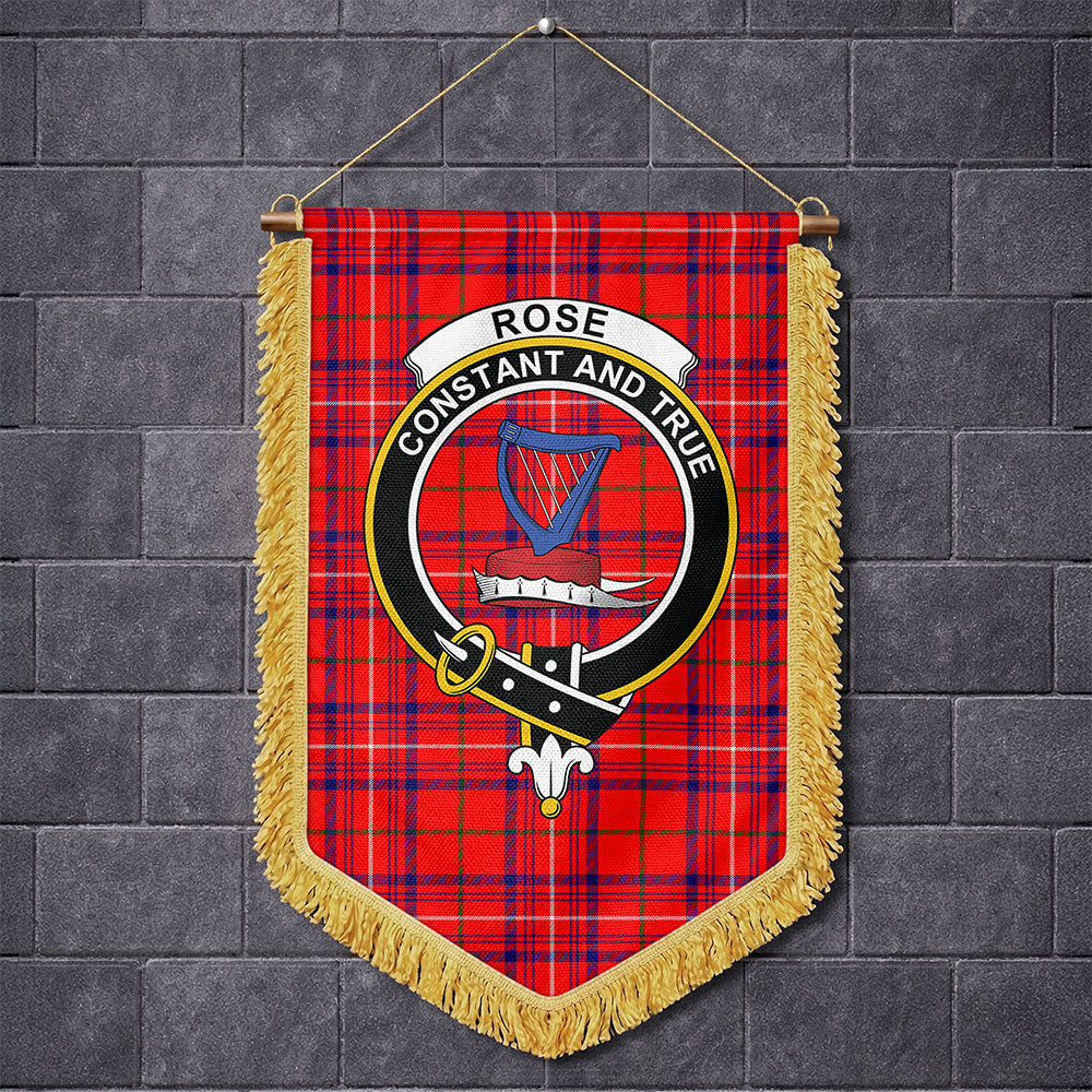 Scottish Rose Modern Clan Badge Tartan Wall Hanging Banner ...