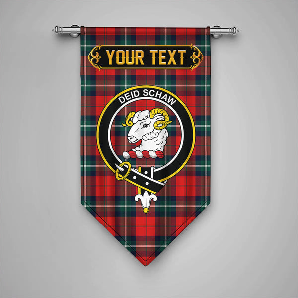 Scottish Ruthven Modern Clan Crest Tartan Gonfalon Custom Personalized Tartan Plaid