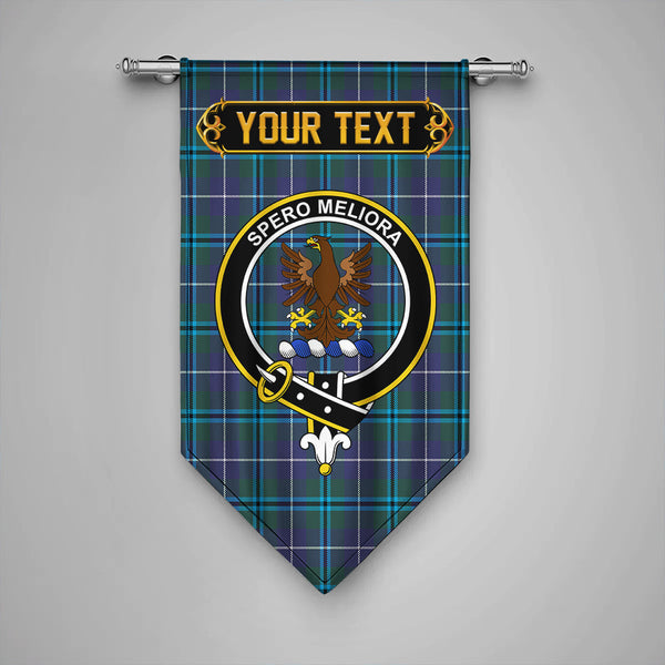 Scottish Sandilands Clan Crest Tartan Gonfalon Custom Personalized Tartan Plaid