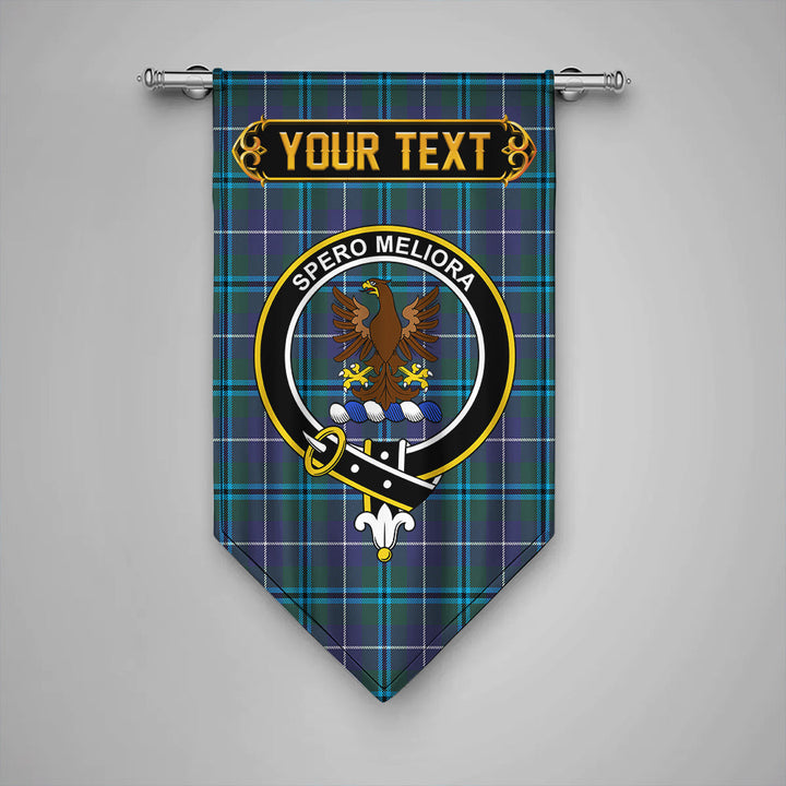 Scottish Sandilands Clan Crest Tartan Gonfalon Custom Personalized Tartan Plaid