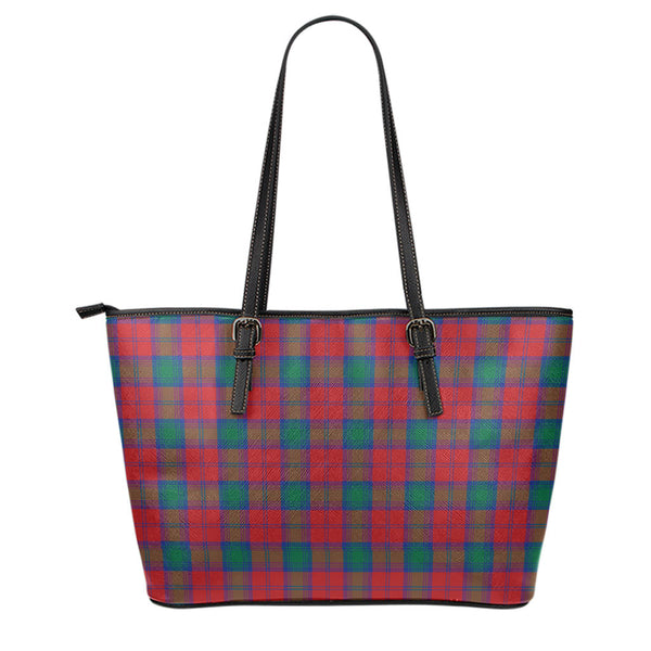 Scottish Lindsay Modern Clan Tartan Leather Tote