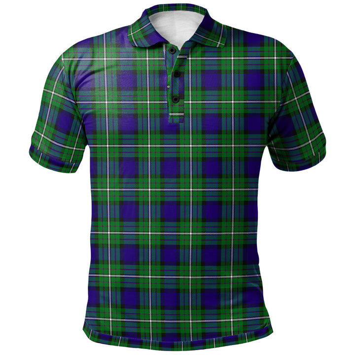 Scottish Alexander Clan Tartan Polo Shirt Front Side Tartan Plaid