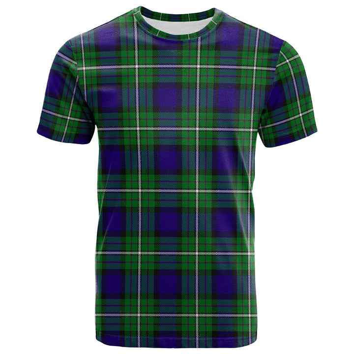 Scottish Alexander Clan Tartan T-Shirt Front Side Tartan Plaid