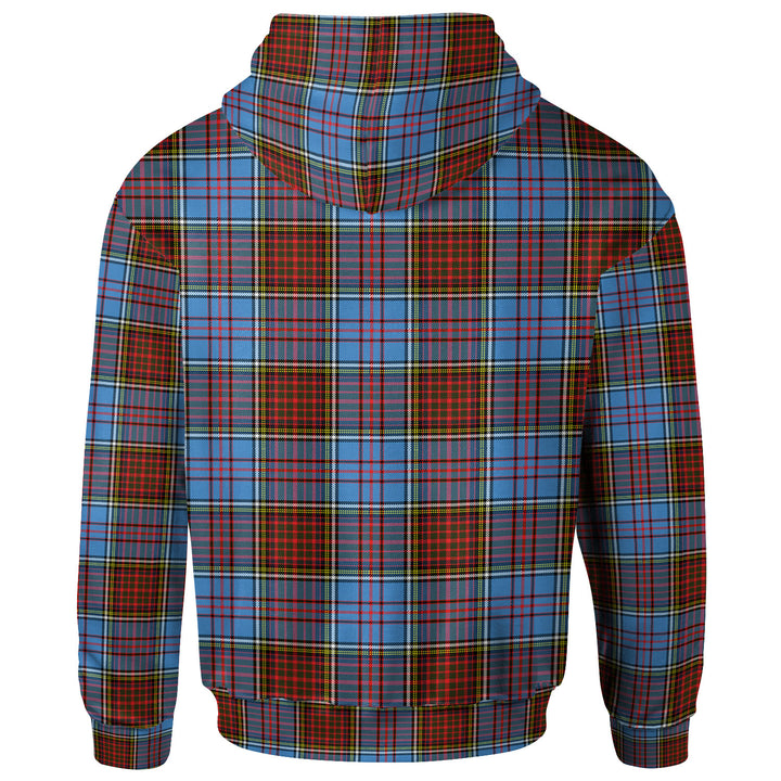 Scottish Anderson Modern Clan Tartan Hoodie Back Side Tartan Plaid