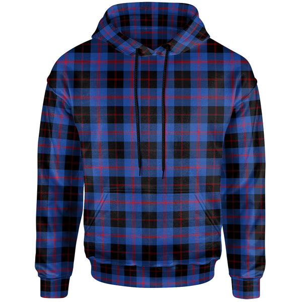 Scottish Angus Modern Clan Tartan Hoodie Front Side Tartan Plaid