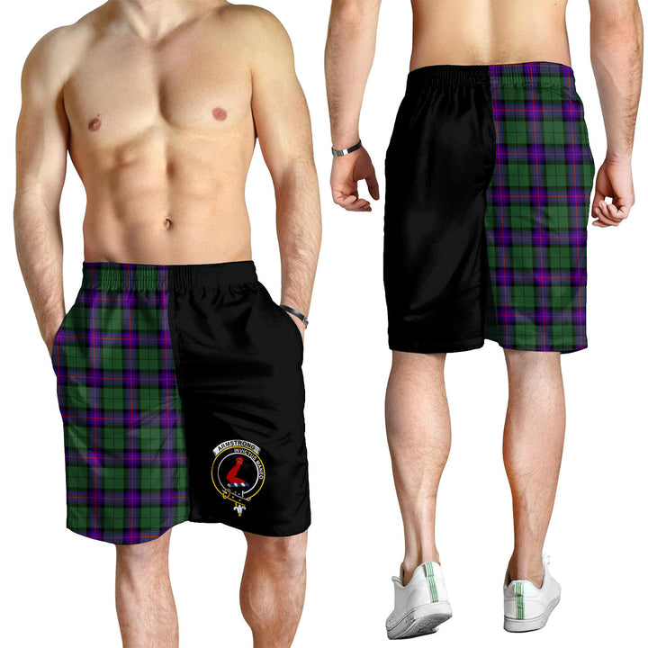 Scottish Armstrong Clan Crest Tartan Half of Me Men's Shorts 3